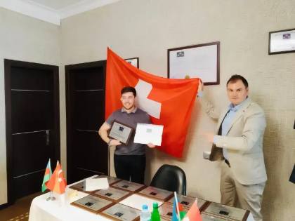 SMBS graduate with diploma